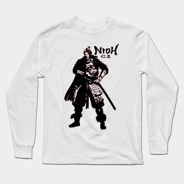 William Adams Nioh Long Sleeve T-Shirt by OtakuPapercraft